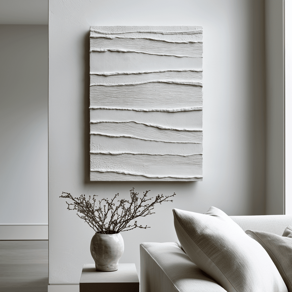 Flow Lines – White Relief Painting #awp101 Painting artwepaint 