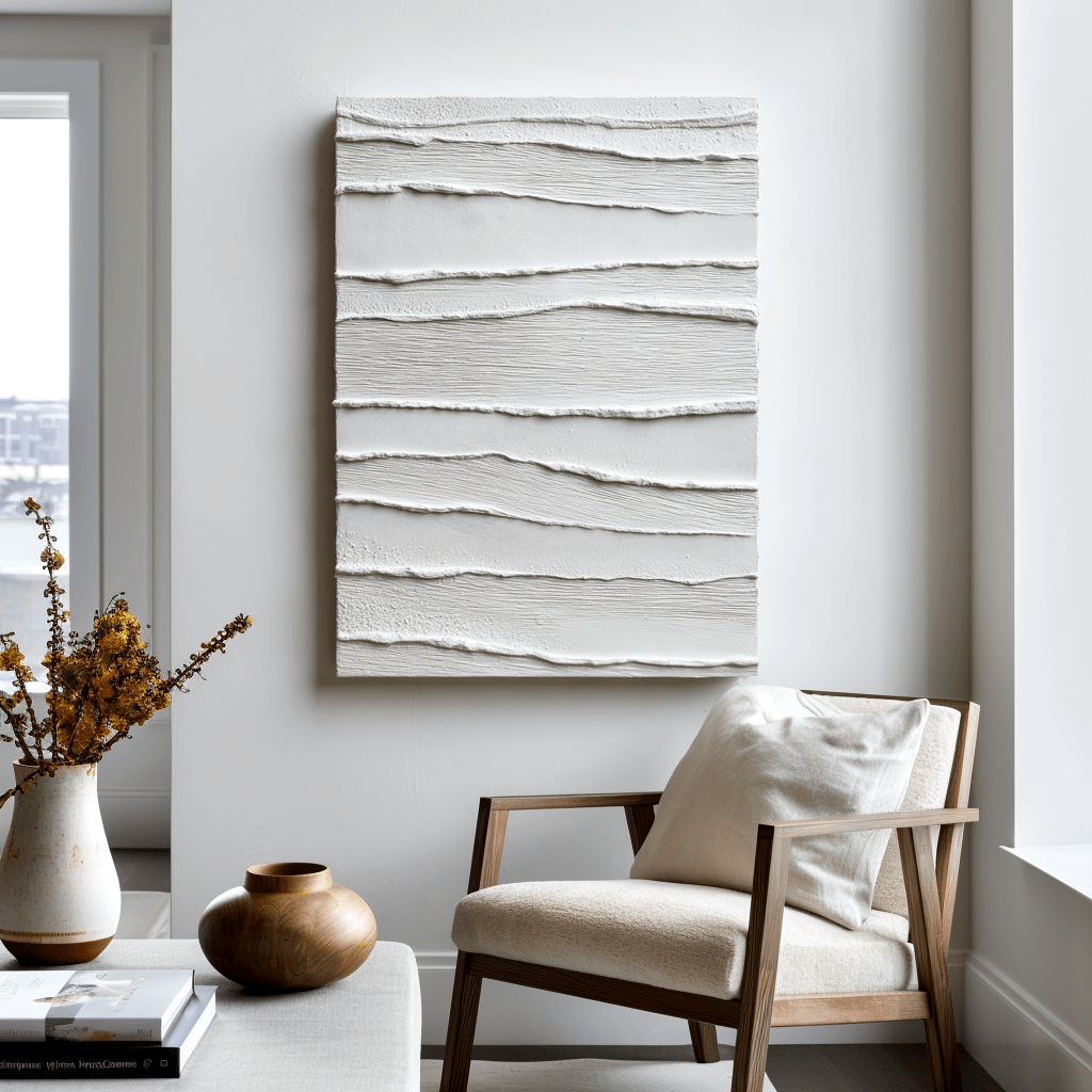 Flow Lines – White Relief Painting #awp101 Painting artwepaint 