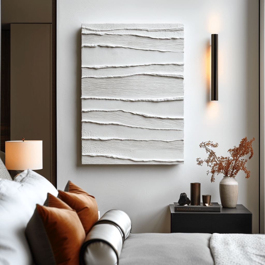 Flow Lines – White Relief Painting #awp101 Painting artwepaint 