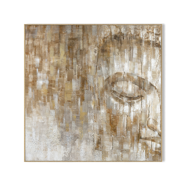 Golden Whisper - Abstract Harmony Buddha #H7175