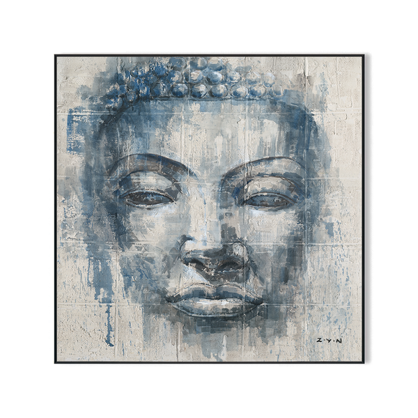 Azure Reverie - Mystical Buddha Portrait #H7197