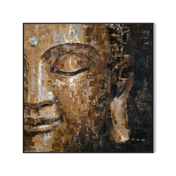 Golden Aura - Abstract Radiant Buddha #H7505