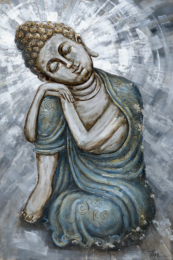 Dreaming Nirvana - Resting Buddha Art #H7612