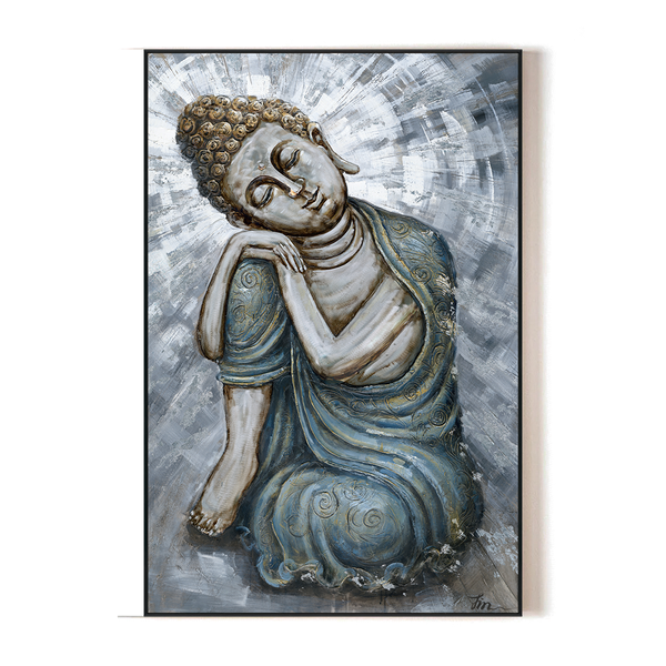 Dreaming Nirvana - Resting Buddha Art #H7612