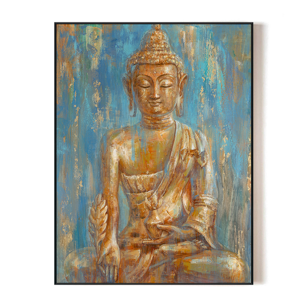 Azure Radiance - Golden Buddha Majesty #H8189