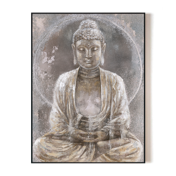 Ashen Tranquility - Buddha in Stillness #H8396