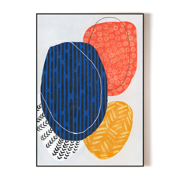 Chromatic Dance - Bold Abstract Shapes #J1504