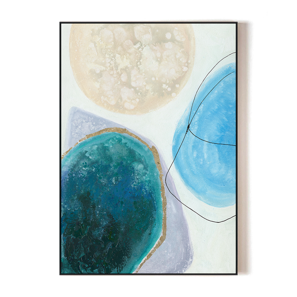 Aqua Reverie - Abstract Fluid Shapes#J1530