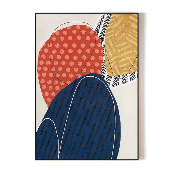 Color Symphony - Geometric Rhythm Abstract #J2015
