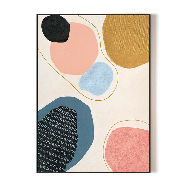 Golden Mirage - Abstract Geometric #J2017