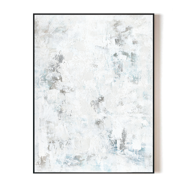 White Mirage - Minimalist Textured Abstract #J3628
