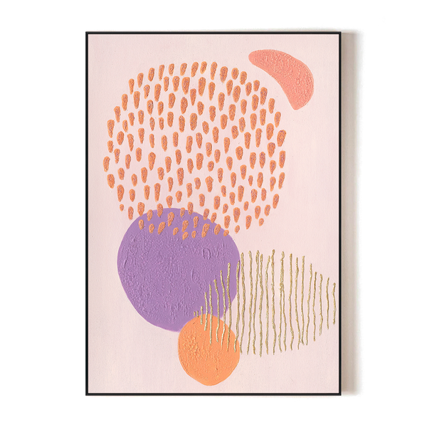 Lilac Whisper - Coral Textured Abstract #J4032