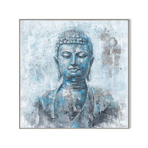 Serene Buddha - Blue Zen Decorative Painting #J5149