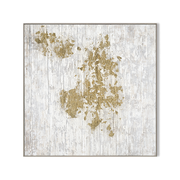 Golden Echo - Textured Abstract Wall Art #J5152