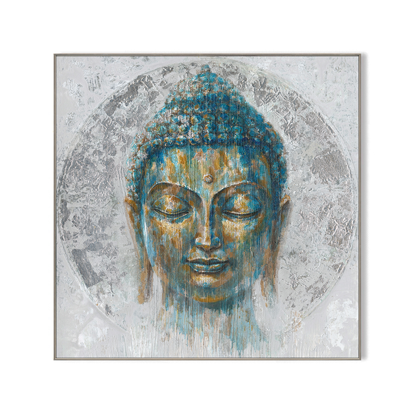Silver Rhythm - Modern Abstract Textured Painting #J5155