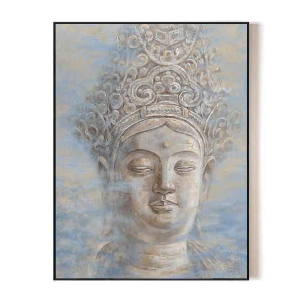 Radiant Aura - Buddha Gold Leaf Glitter Painting #K5090