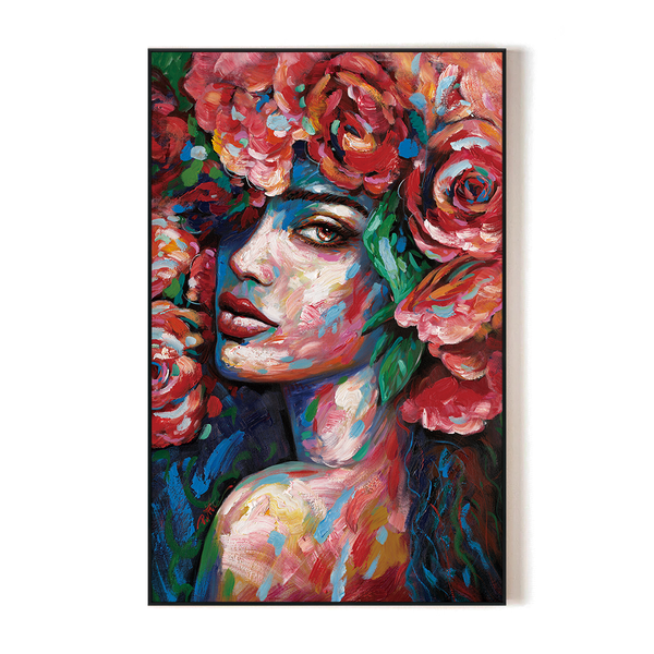 Crimson Bloom - Rose Crown Portrait#L0123