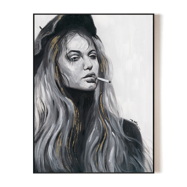 Paris Noir - Beret Muse Portrait#L0132