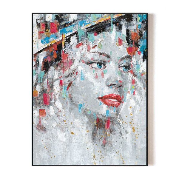Chromatic Gaze - Abstract Portrait#L0512
