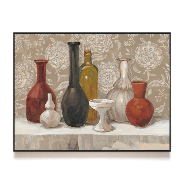 Vintage Bottles - Decorative Still Life Painting#L0518