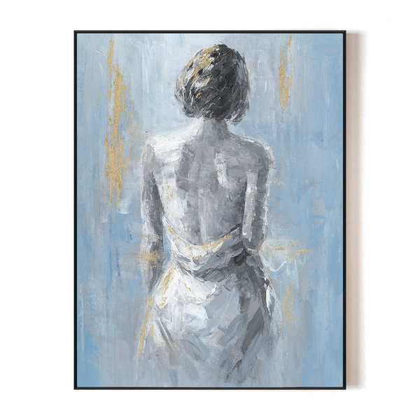 Gilded Calm - Abstract Female Back#L0519