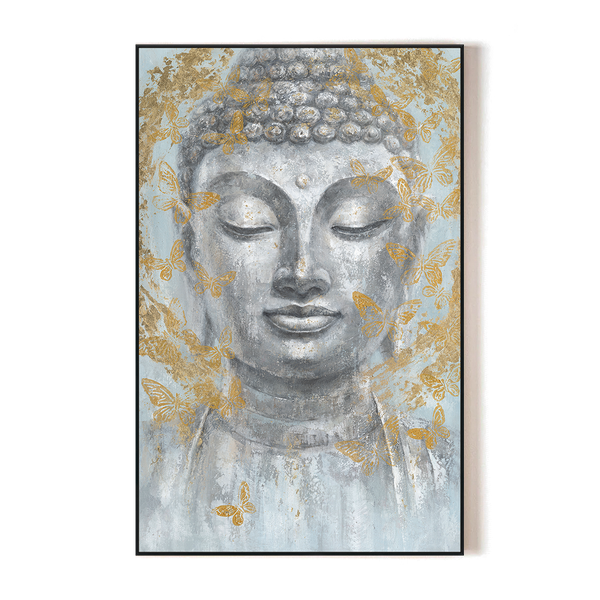 Butterfly Calm - Buddha Gold Leaf Artwork #L0539