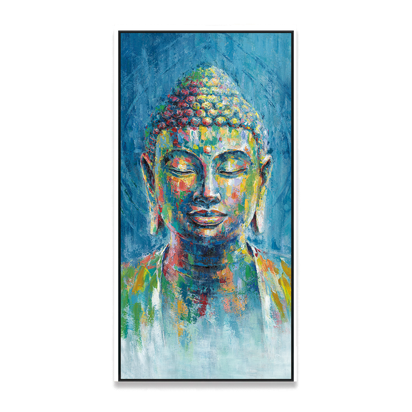 Colorful Serenity - Vibrant Buddha Painting#L0540