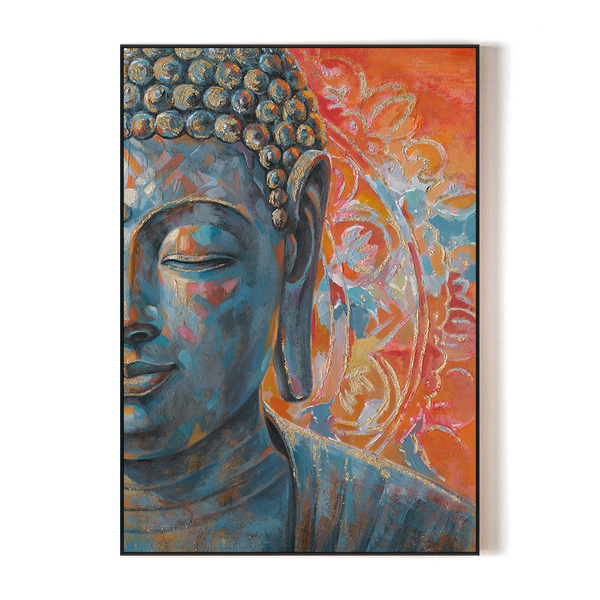 Warm Glow - Colorful Buddha Painting#L0680