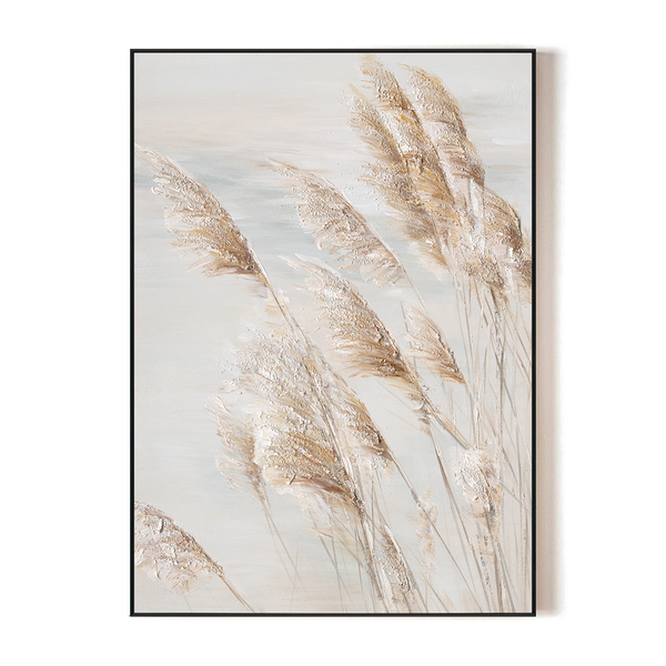 Whispering Reeds - Textured Grass Wall Art#L3602