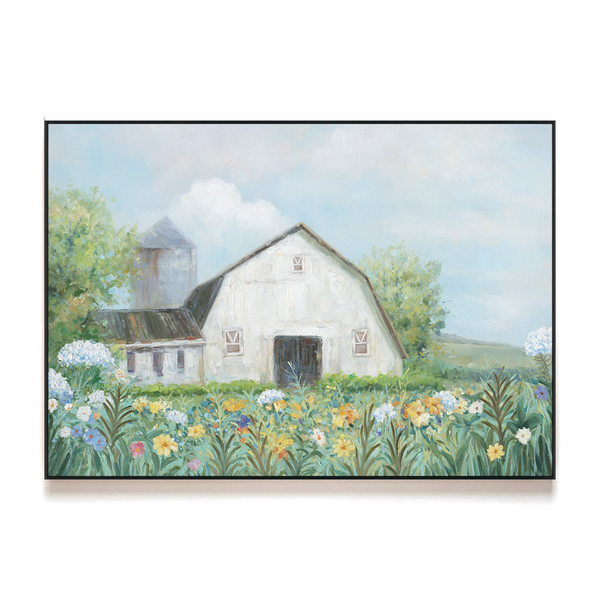Summer Bloom – Farmhouse Landscape#L4516