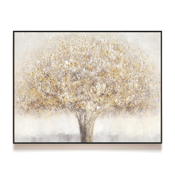 Radiant Aura - Abstract Golden Tree#L4545