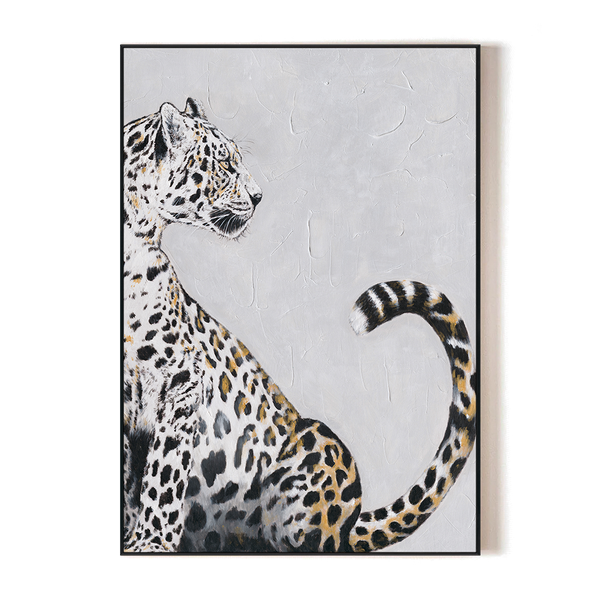 Graceful Gaze - Leopard Oil Painting#L4650