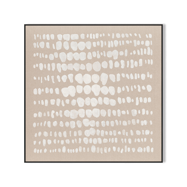 Sequence of Light - White Dot Abstract Painting#L6054