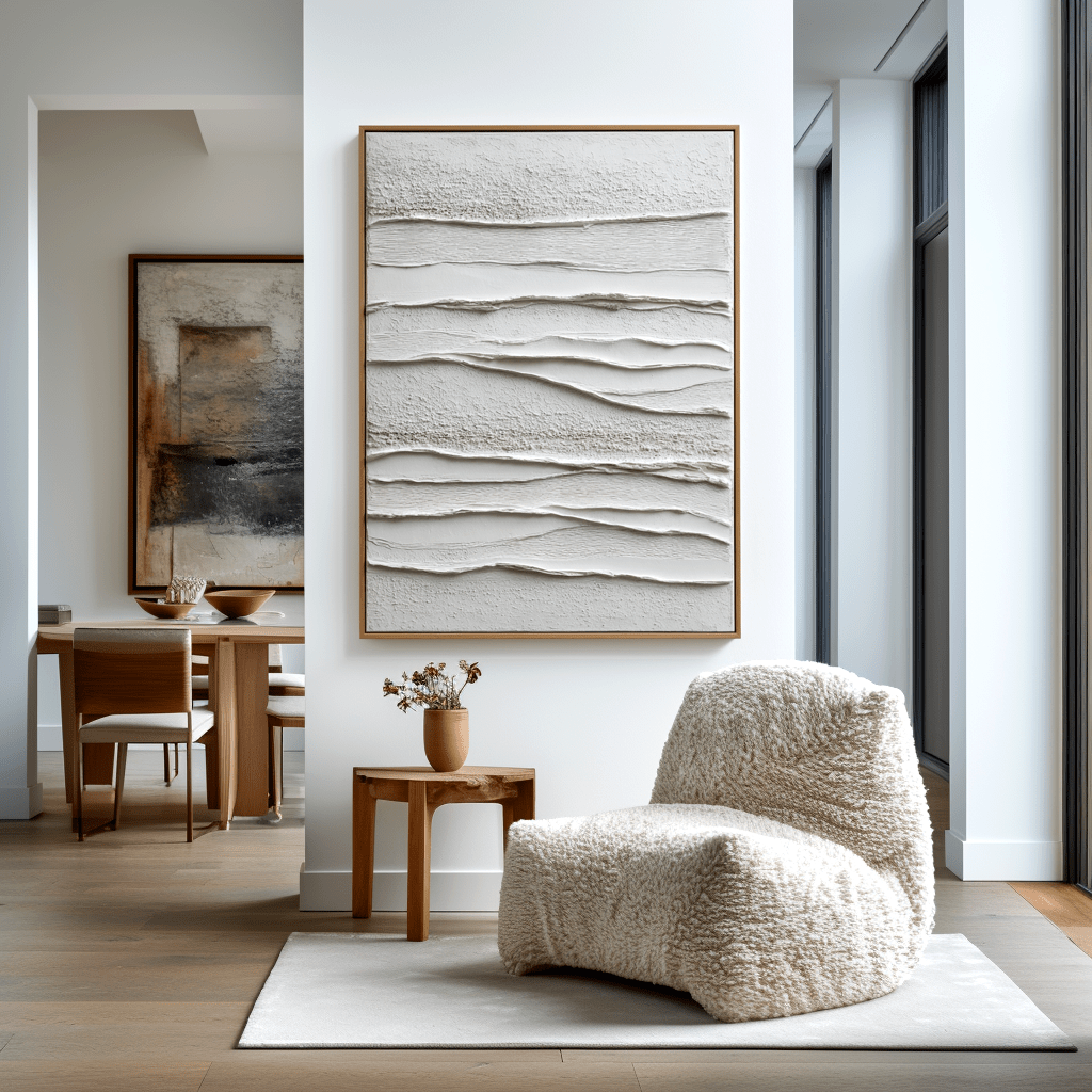 Layered Drift White Textured Painting #awp98 Painting artwepaint 