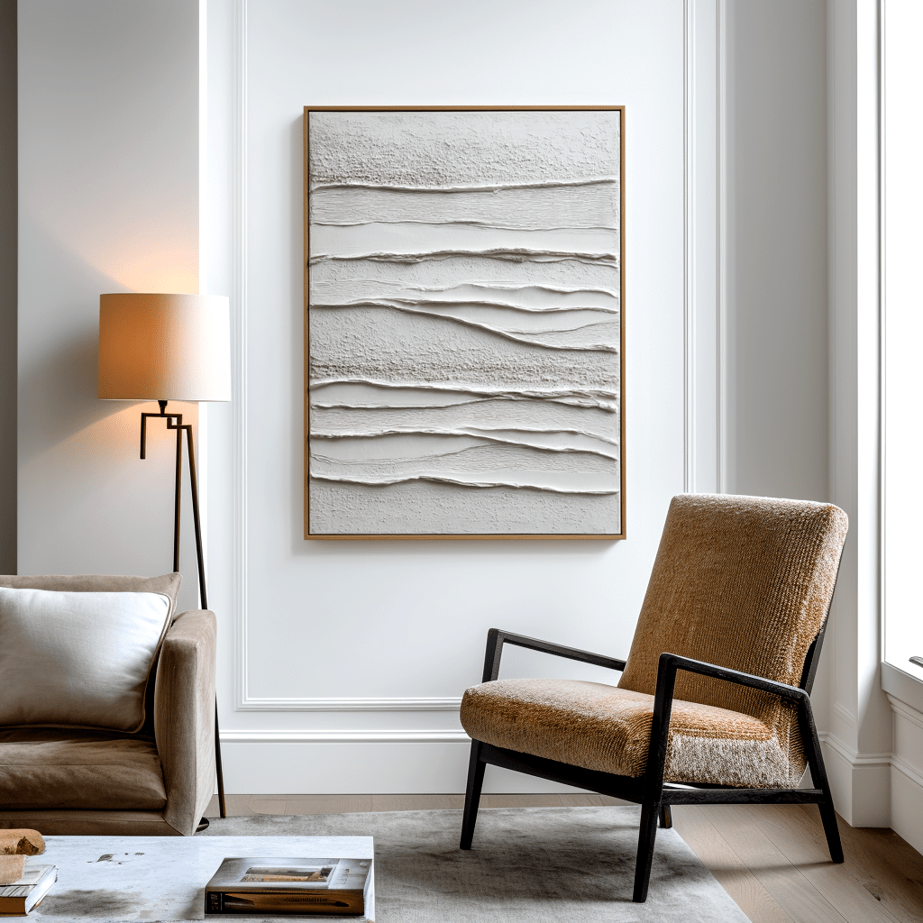 Layered Drift White Textured Painting #awp98 Painting artwepaint 