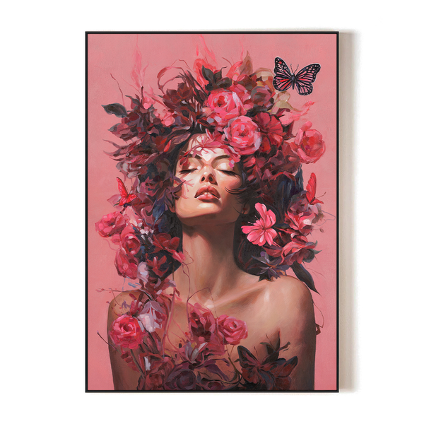 Floral Dream - Woman with Blossoms#M2703