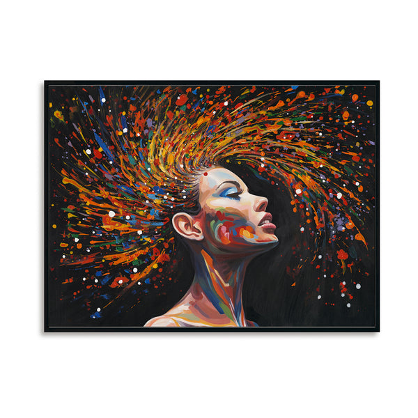 Colorburst Mind - Abstract Portrait#M3782
