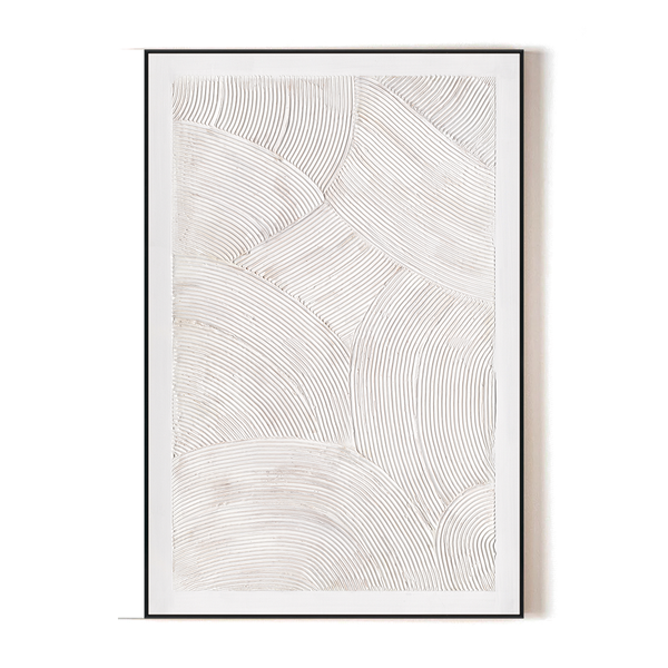 Curved Whites - Minimalist Arched Texture#M4629