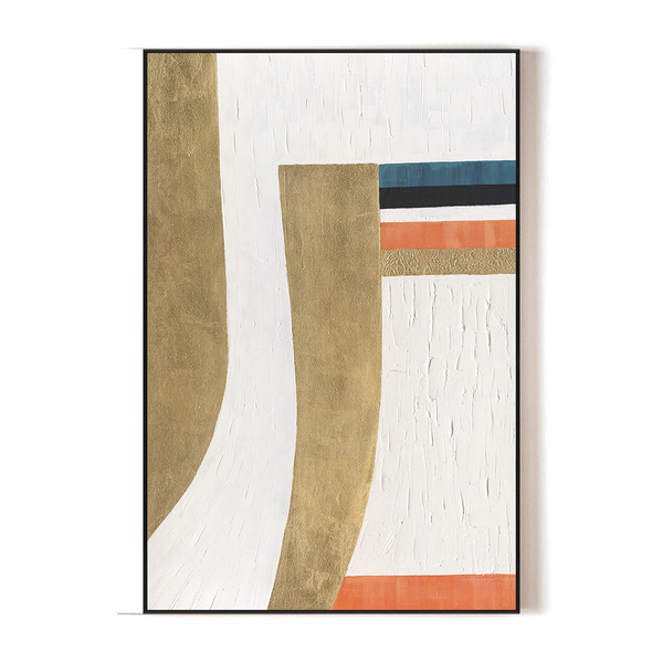Golden Rhythm - Modern Geometric Abstract#M4653