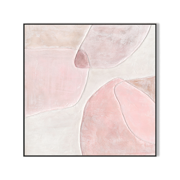 Dawn Blush-Pink Abstract Painting#M4715
