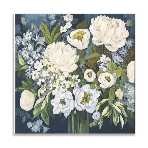 Pure White Blossoms - Elegant Serenity Painting#M4724