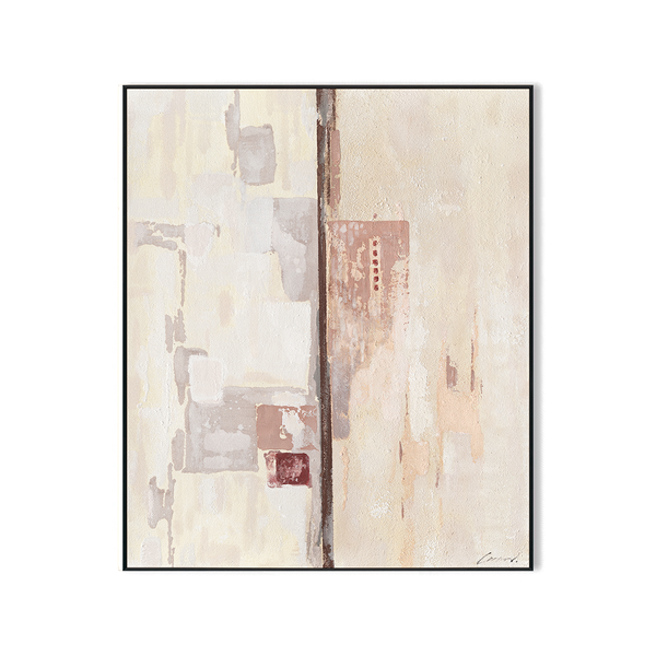 Harmony - Beige Abstract Painting#M5549
