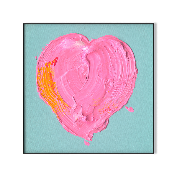 Whispering Heart - Pink Abstract Love #M8162