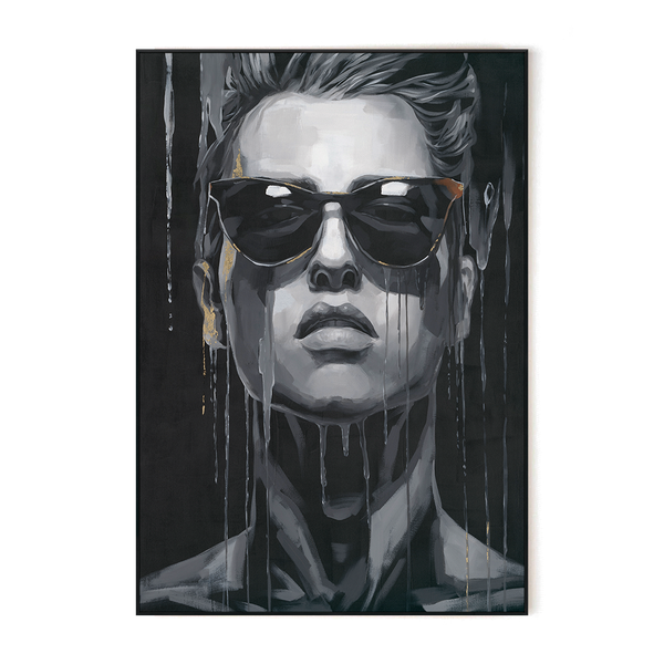 Cold Vision - Monochrome Sunglasses Portrait#M9005