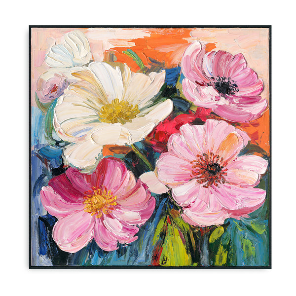 Vibrant Pink-White Floral Impression #P2631
