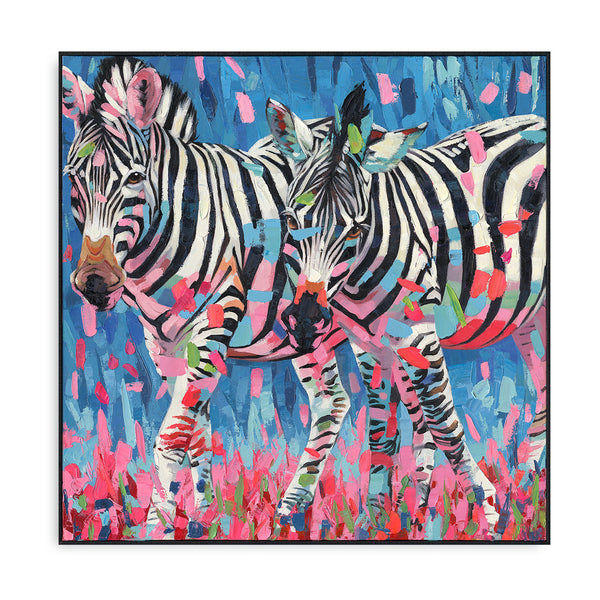 Zebra Stripes-Colorful Abstract Animals #P2646