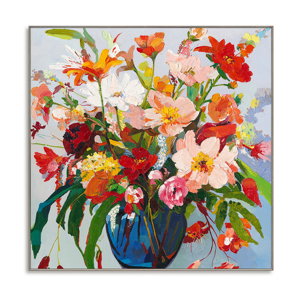 Vivid Bloom - Lively Floral Painting#P4012