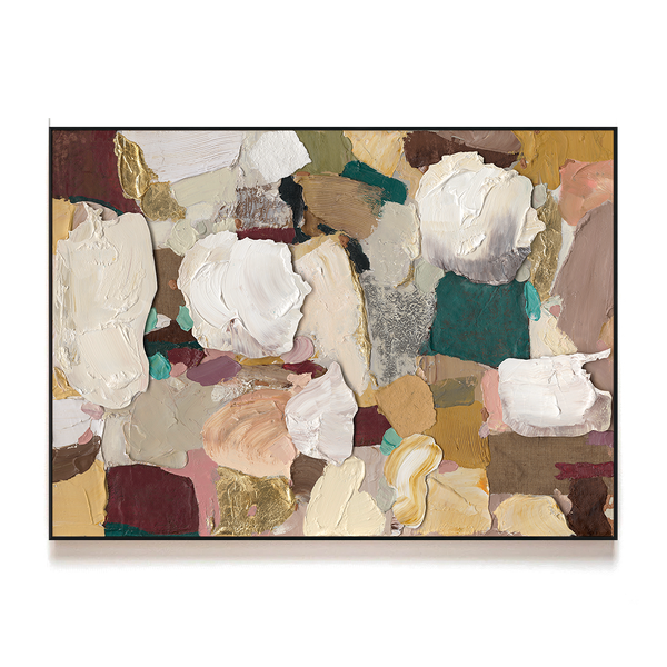 Aurora Bloom-Multicolor Abstract Texture Painting #P6195