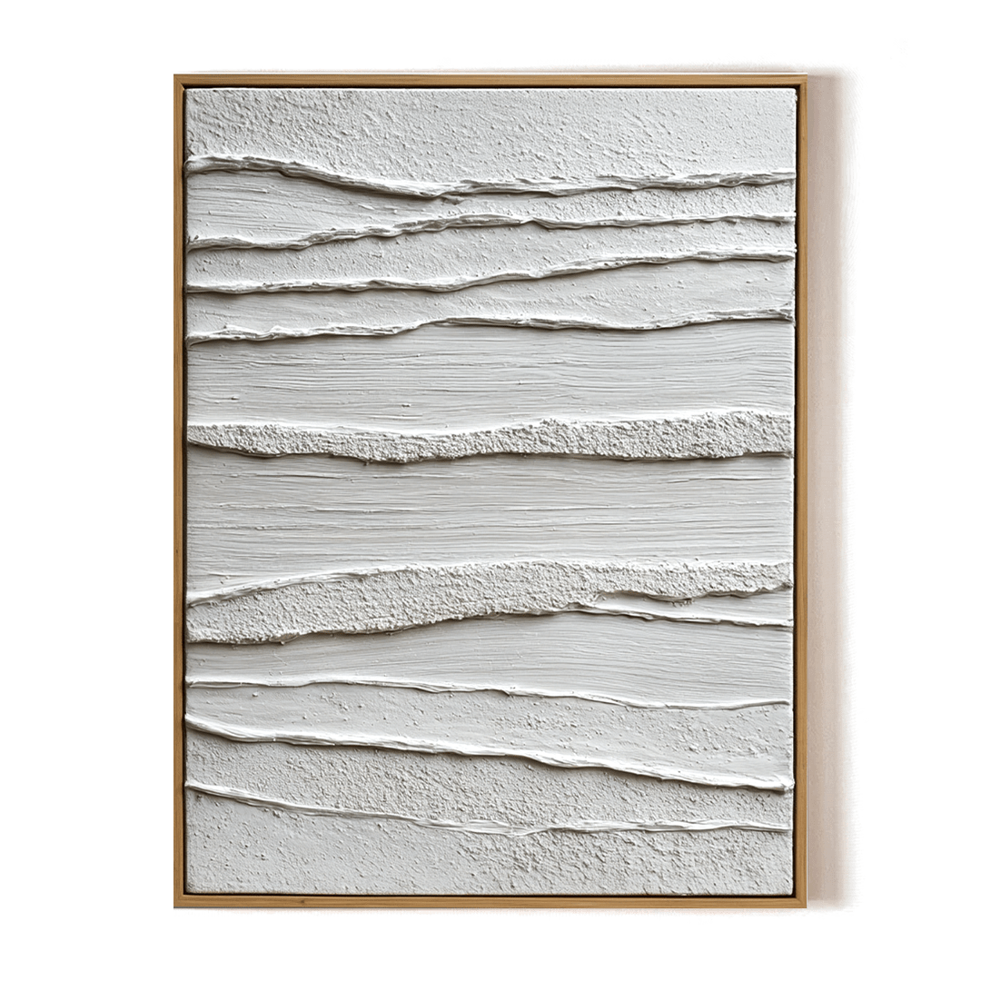 Quiet Rift – White Minimalist Painting #awp103 Painting artwepaint 