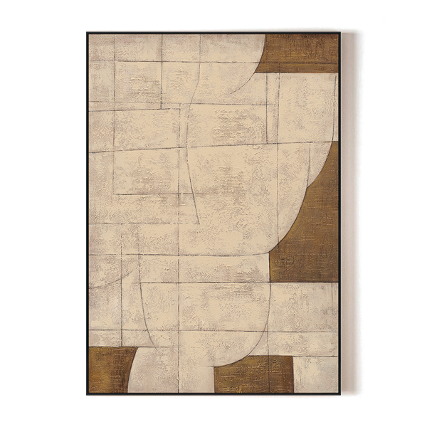 Interwoven Serenity - Geometric Texture Art #R2546